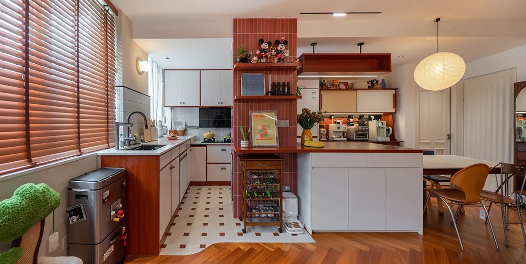 与家居博主的二搭中古风｜秋月｜全案托管设计